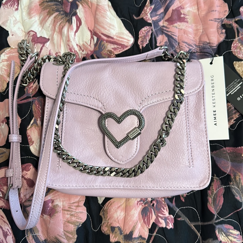 NWT Aimee Kestenberg Lovers Lane Convertible Shoulder/Crossbody, w/free wallet